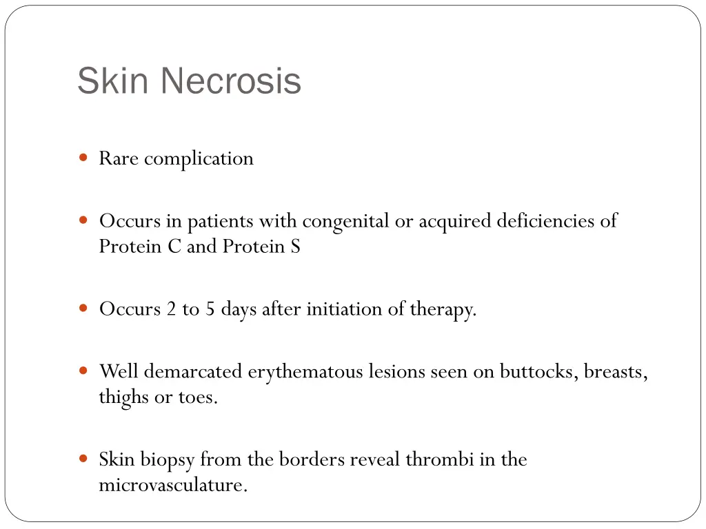 skin necrosis