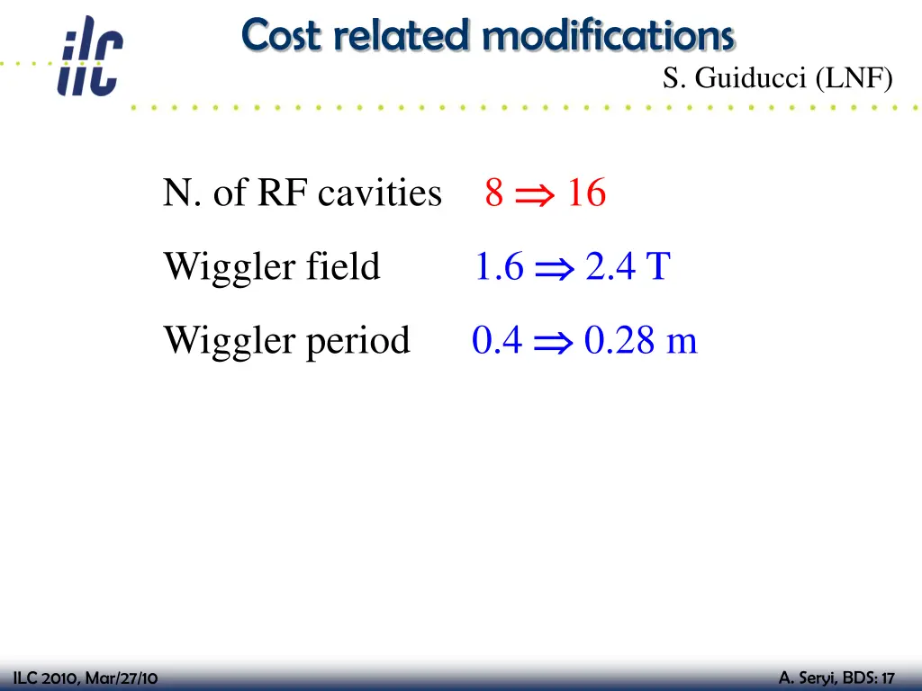 cost related modifications