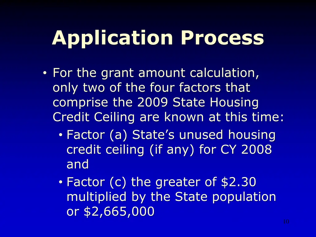 application process 1