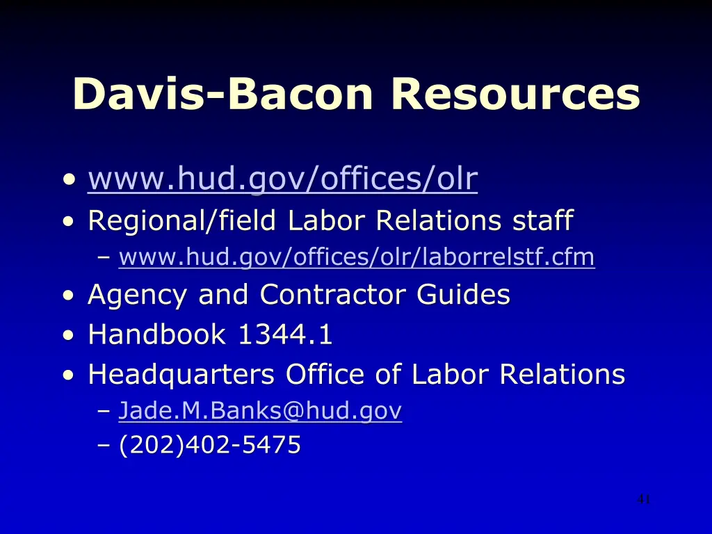 davis bacon resources
