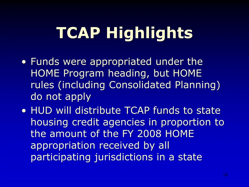tcap highlights