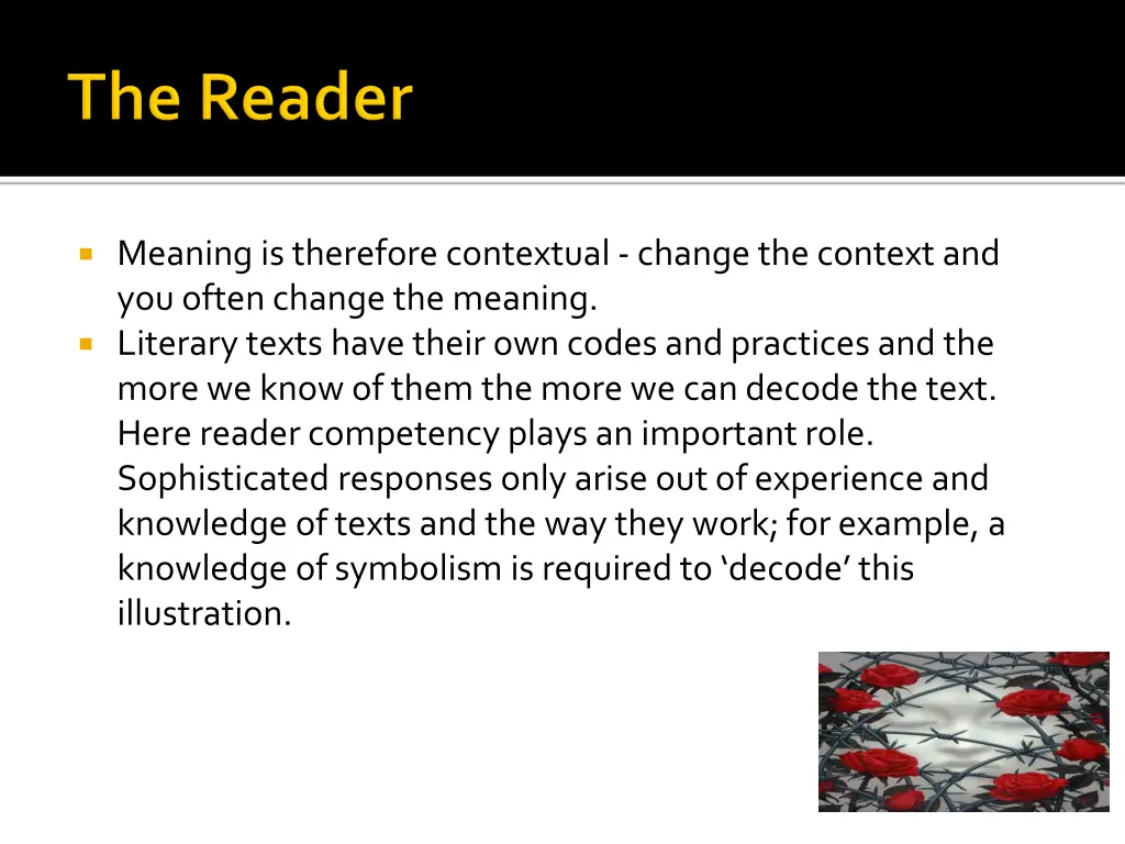 meaning is therefore contextual change