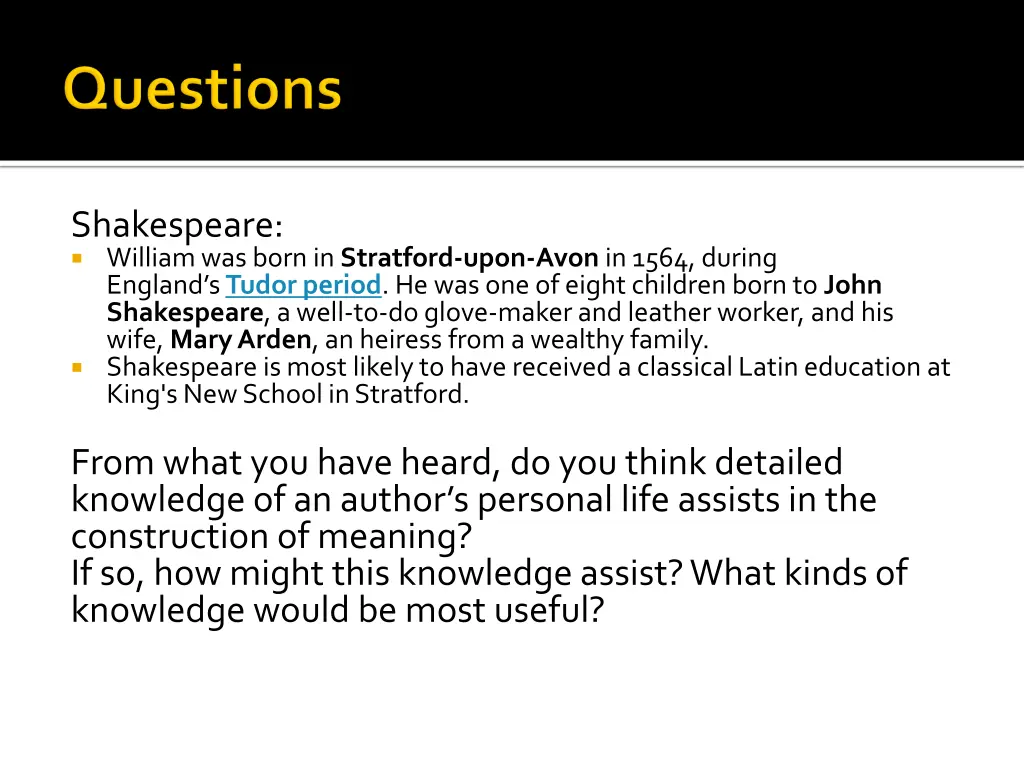 shakespeare william was born in stratford upon