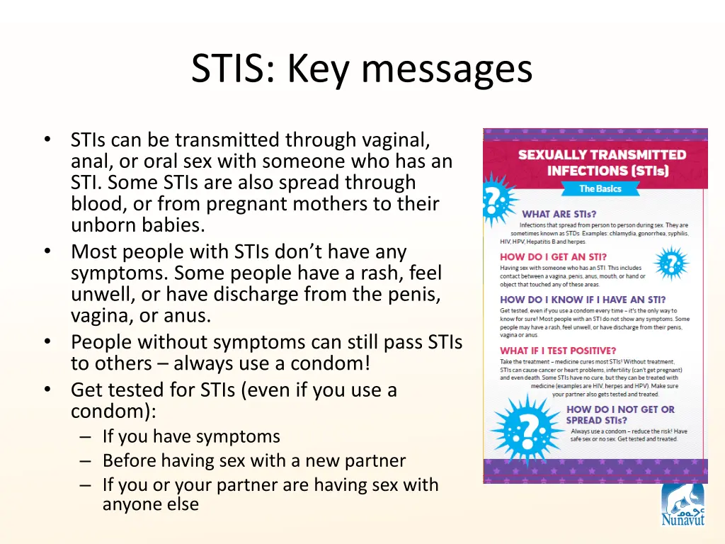 stis key messages