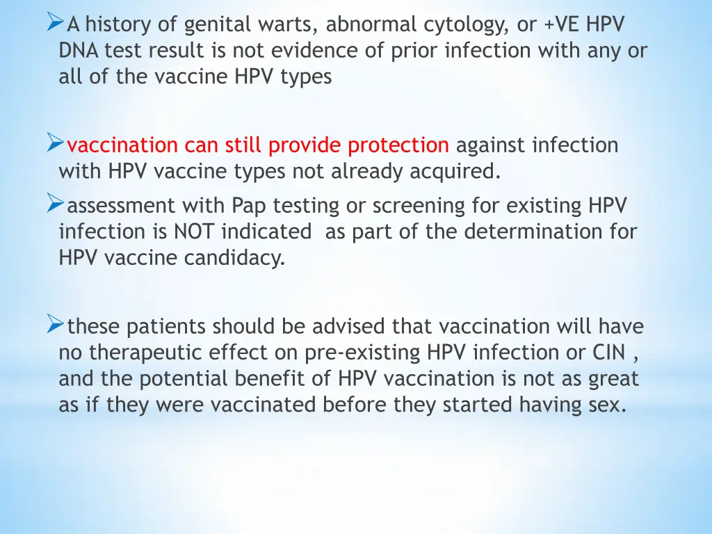 a history of genital warts abnormal cytology
