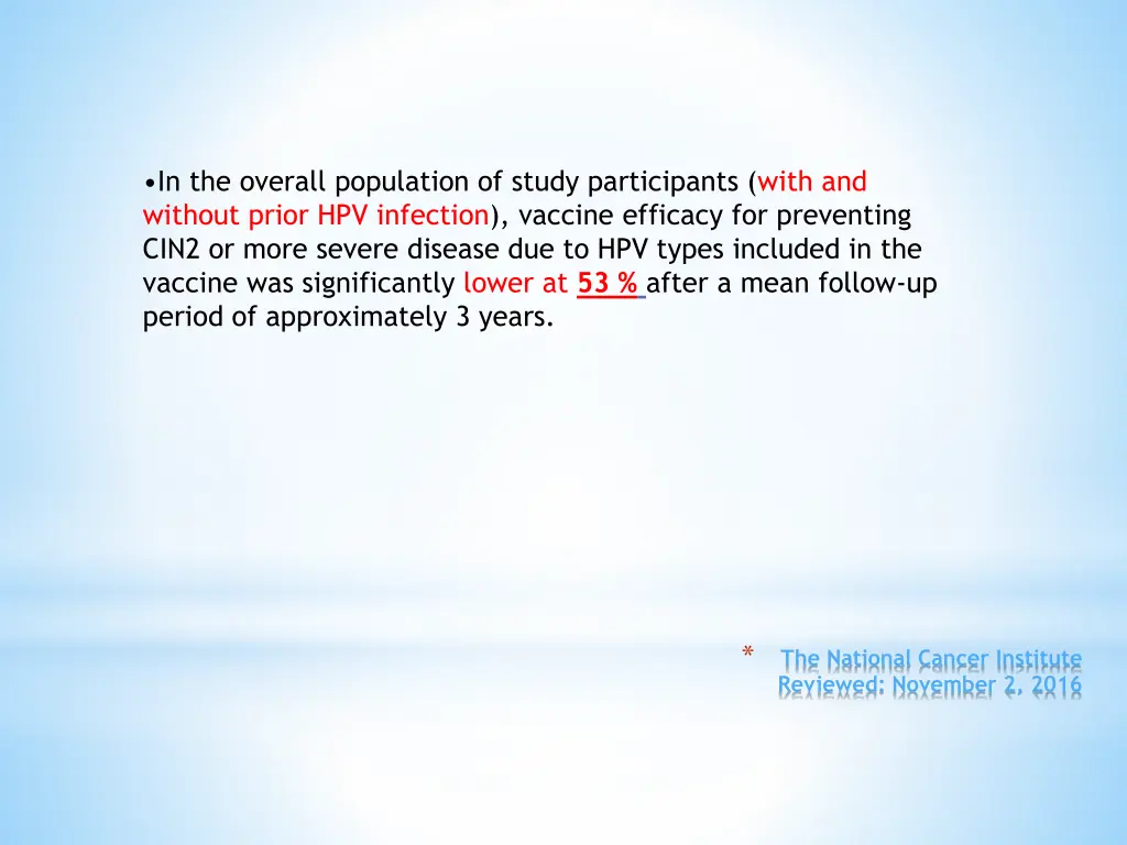 in the overall population of study participants