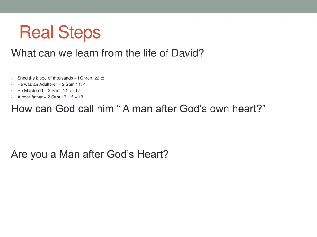 real steps what can we learn from the life
