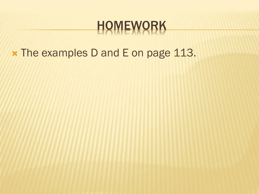 homework
