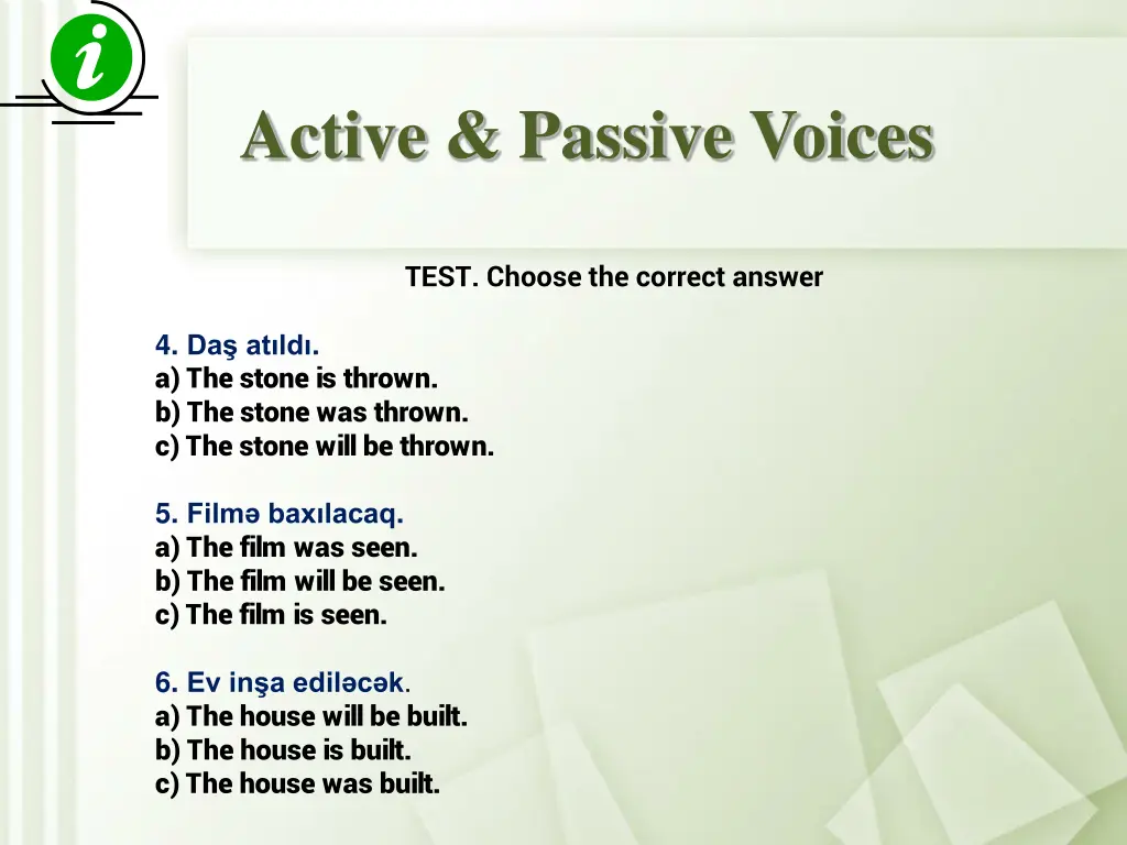 active passive voices 12