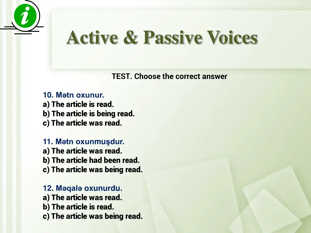 active passive voices 14