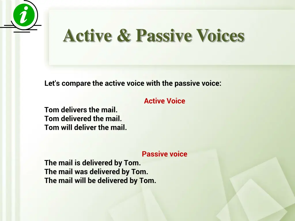 active passive voices 4