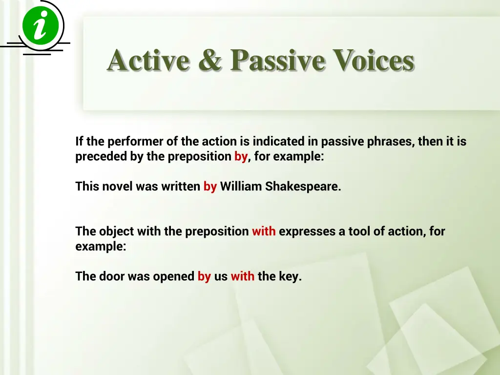 active passive voices 5