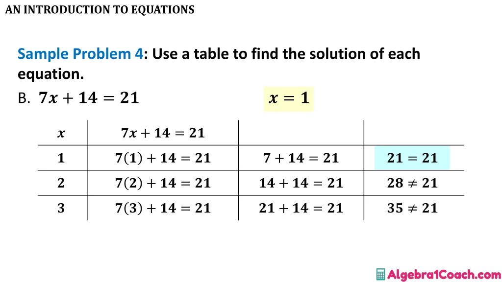 an introduction to equations 13