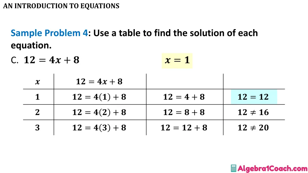 an introduction to equations 14