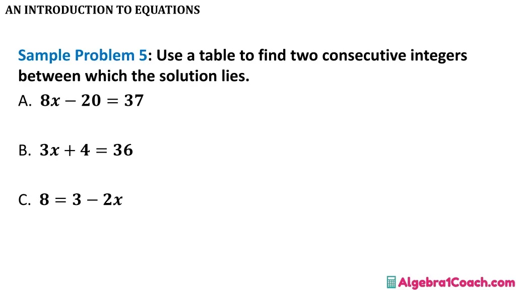 an introduction to equations 15