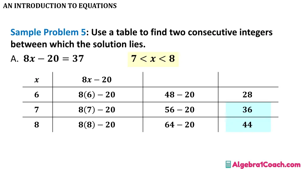 an introduction to equations 16