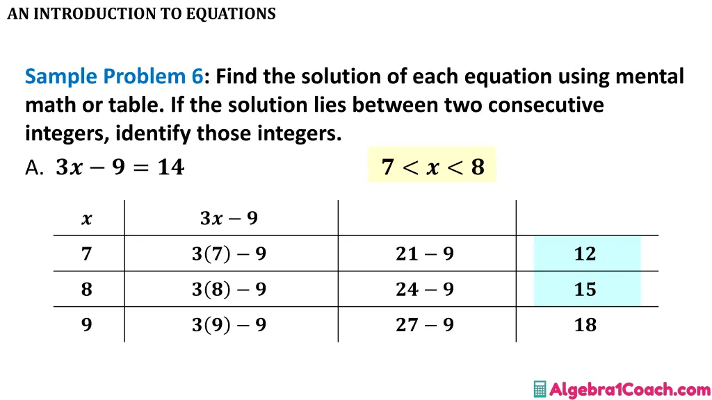 an introduction to equations 20