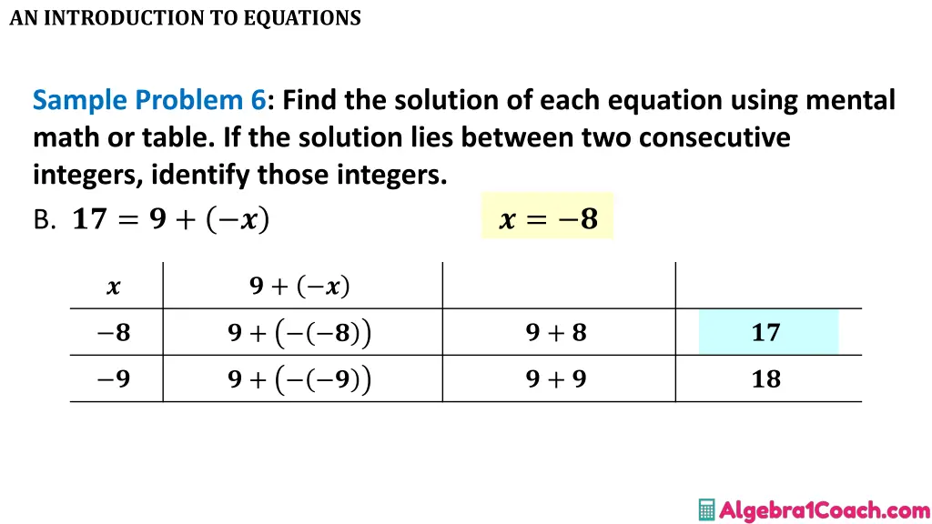an introduction to equations 21