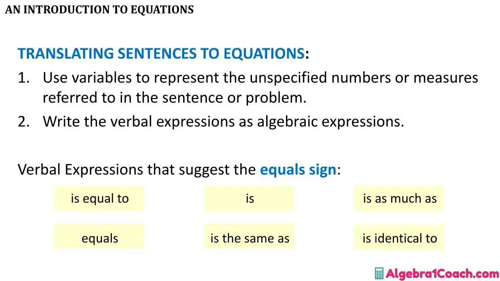 an introduction to equations 23