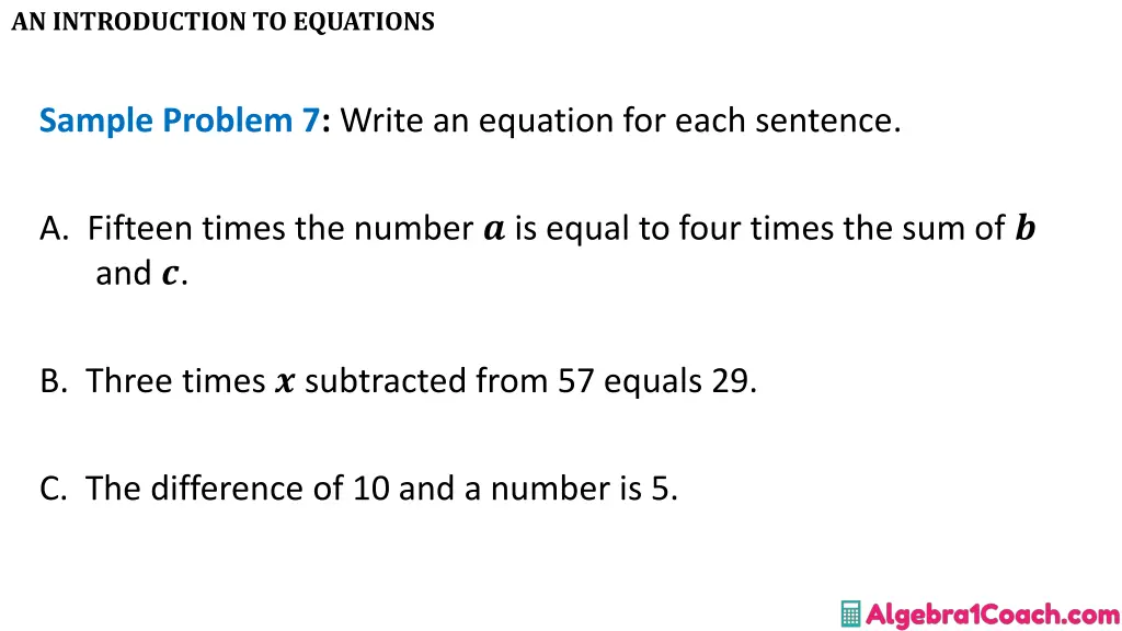an introduction to equations 24