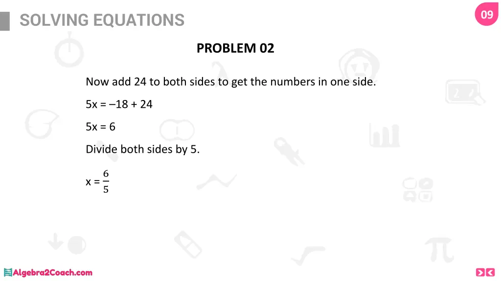 solving equations 8