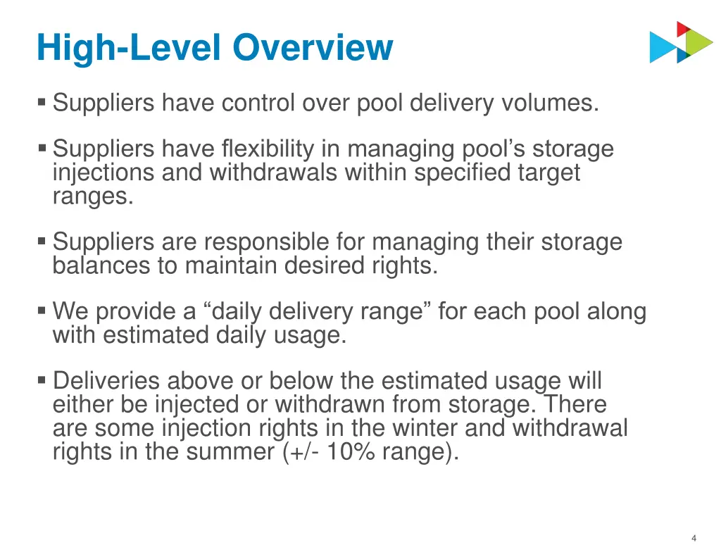 high level overview