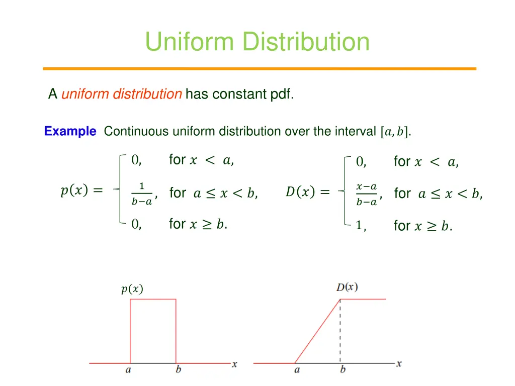 uniform distribution