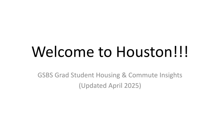 welcome to houston