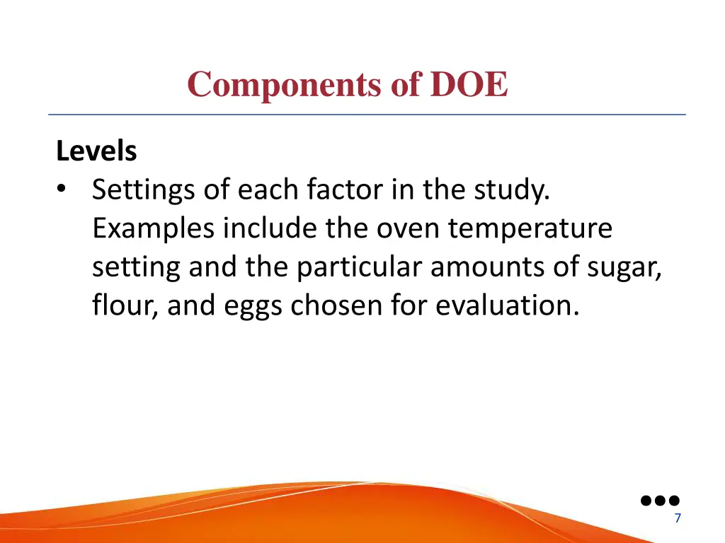 components of doe 1