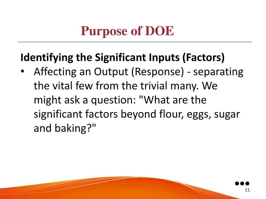 purpose of doe 1