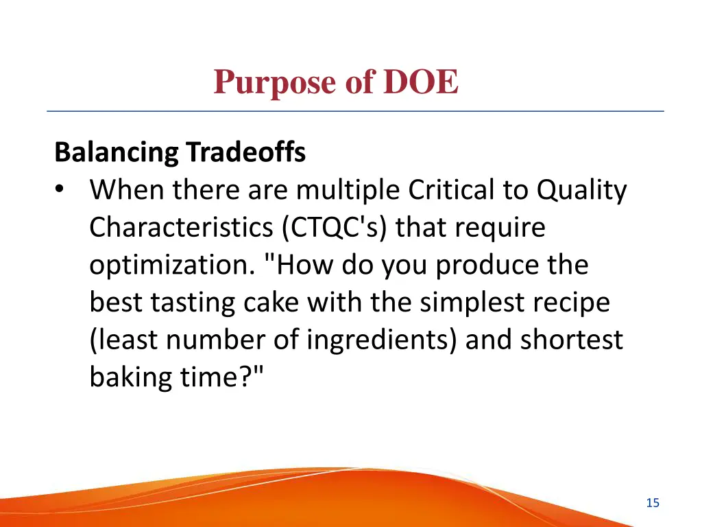 purpose of doe 5