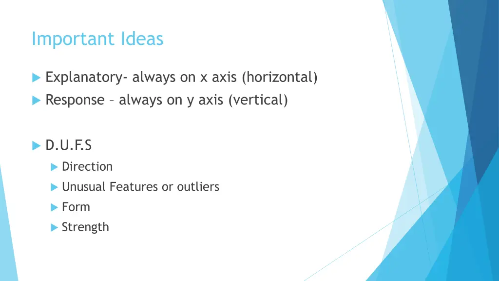 important ideas