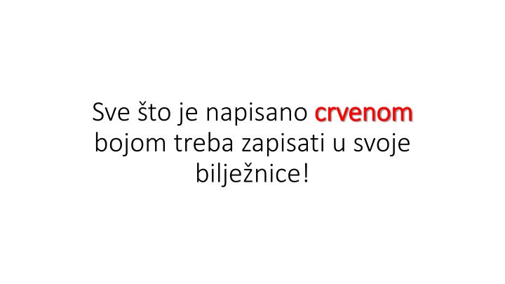 sve to je napisano crvenom bojom treba zapisati