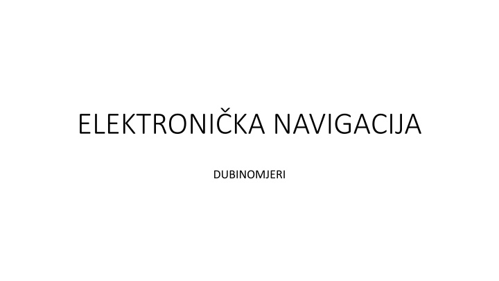 elektroni ka navigacija