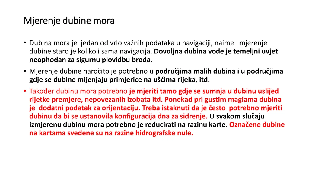 mjerenje dubine mora mjerenje dubine mora 1