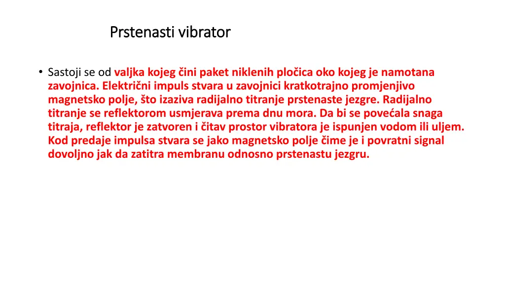 prstenasti vibrator prstenasti vibrator