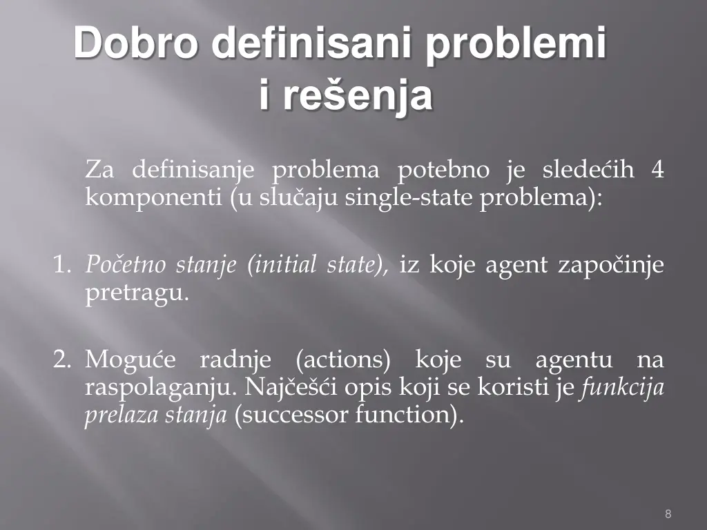 dobro definisani problemi i re enja