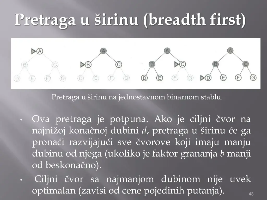 pretraga u irinu breadth first 1