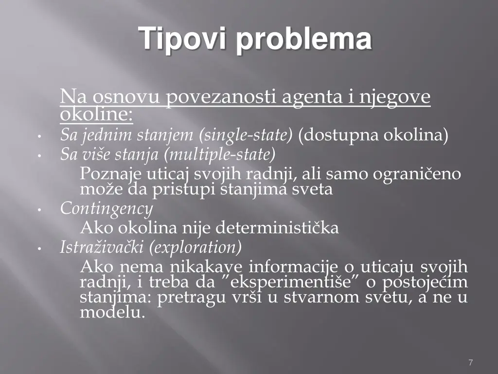 tipovi problema