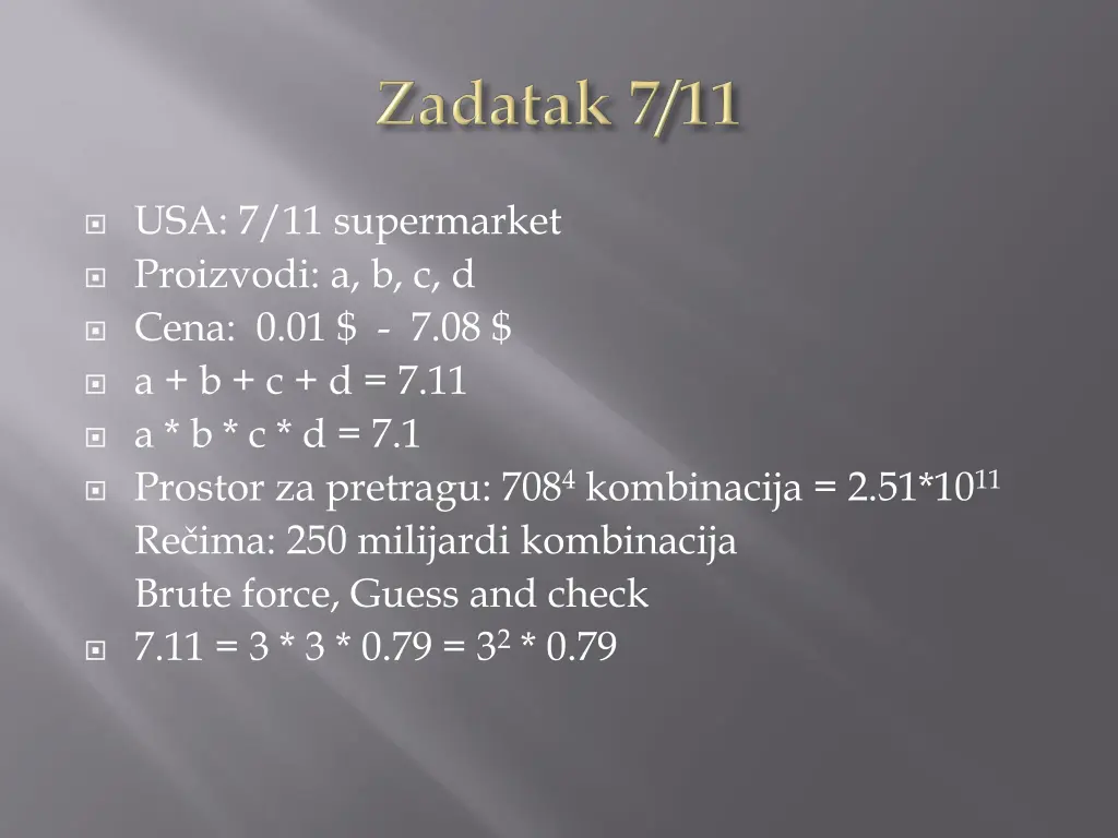 usa 7 11 supermarket proizvodi a b c d cena