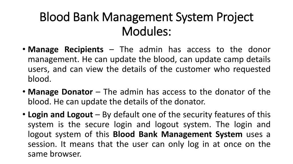 blood bank management system project blood bank 1
