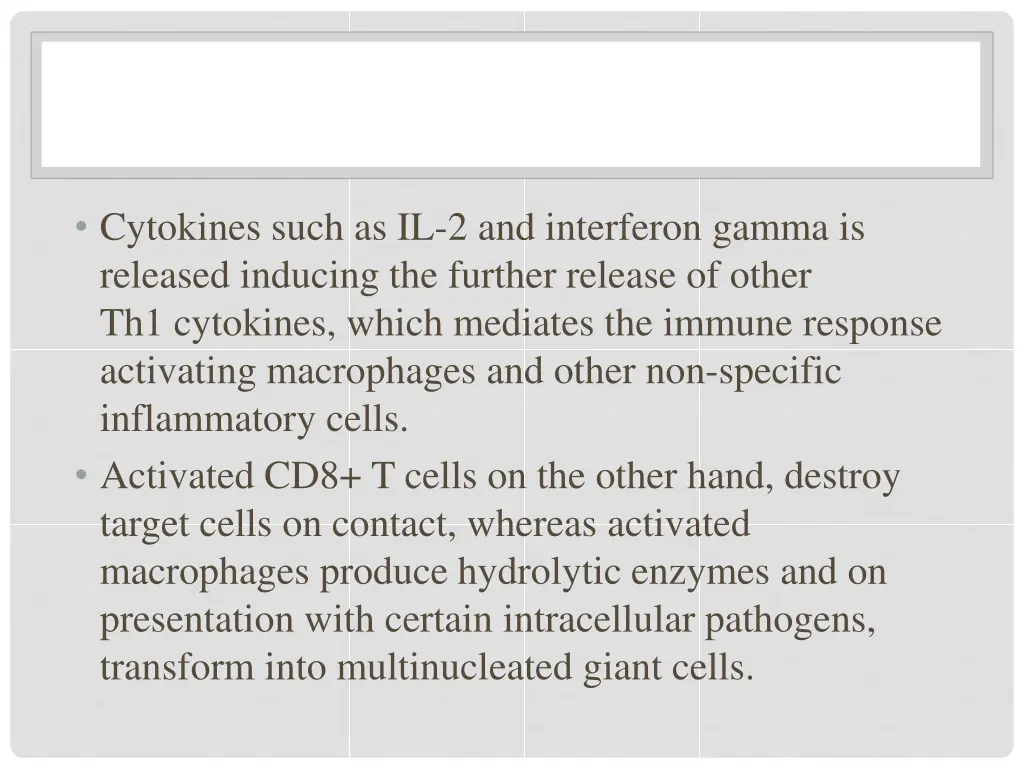cytokines such as il 2 and interferon gamma