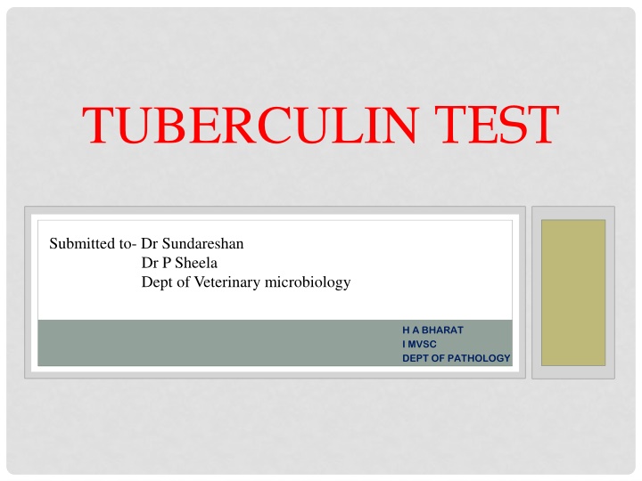 tuberculin test
