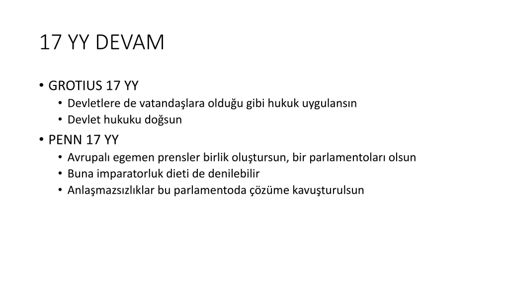 17 yy devam