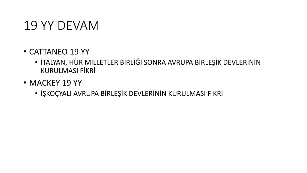19 yy devam