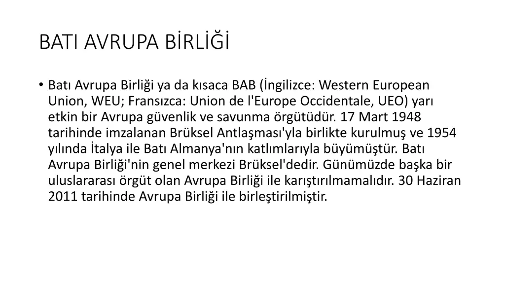 bati avrupa b rl