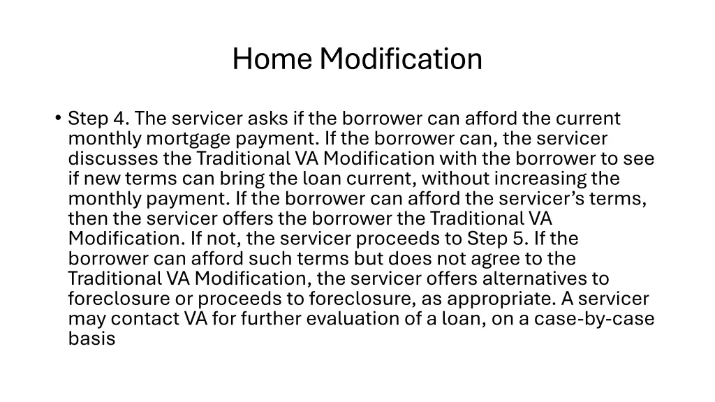 home modification