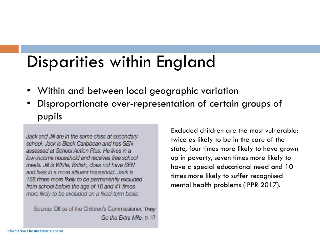 disparities within england