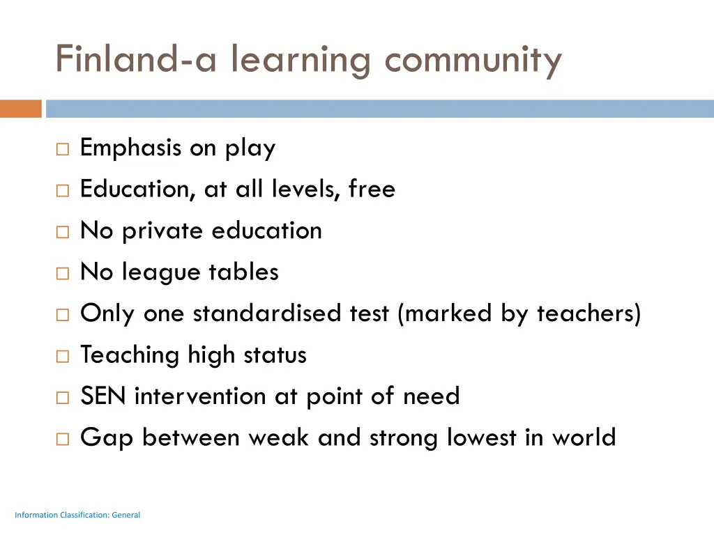 finland a learning community