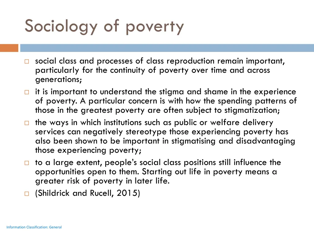 sociology of poverty